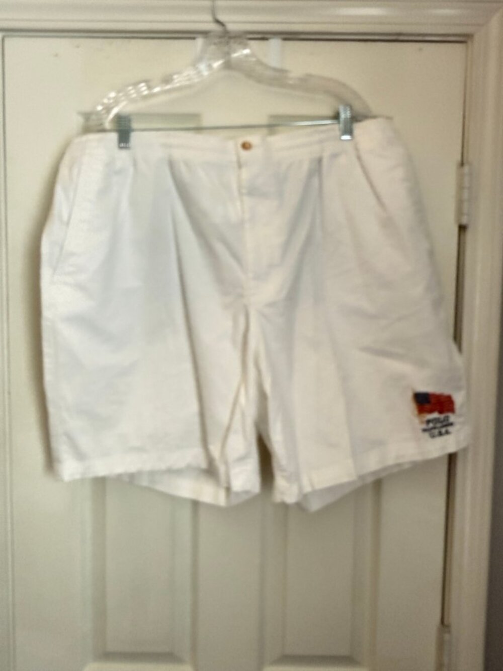 Polo Ralph Lauren White USA Flag Stretch Shorts 3XB Big & Tall